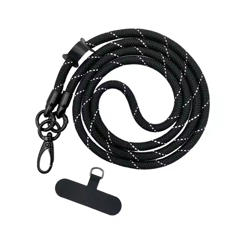 Factory Custom Mobile Phone Lanyard Crossbody Neck Carrying Outdoor Sturdy And Durable 8mm Thick Anti-lost Lanyard