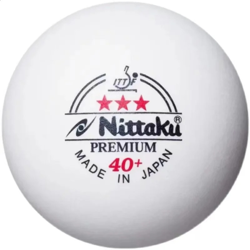 Nittaku ITTF approved 3-Star PREMIUM 40 Seamed Table Tennis Balls Premium Plastic Ball250109