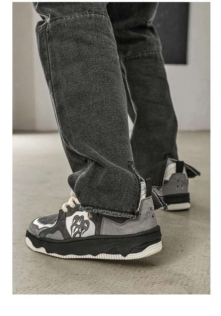 Korean Women Sports Fashion Athletic Casual Sneakers Female Designer Star Women's Board Platform Shoes Atos De Mujer