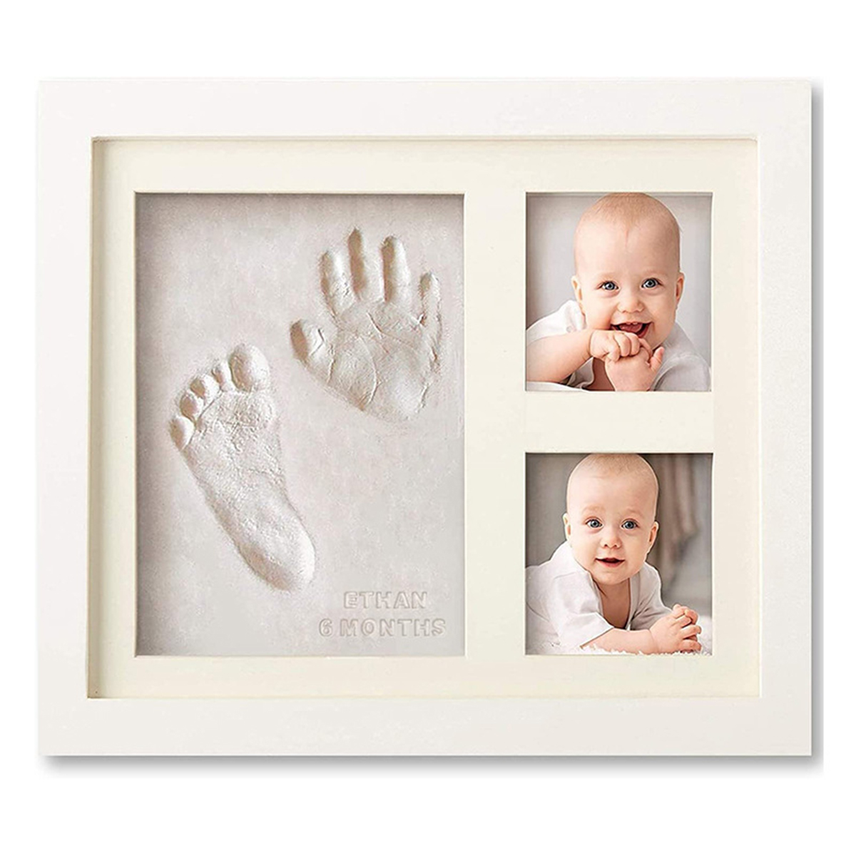 Baby hands and imprints newborn picture frame parent-child handmade diy children's small feet custom full moon gift H260306