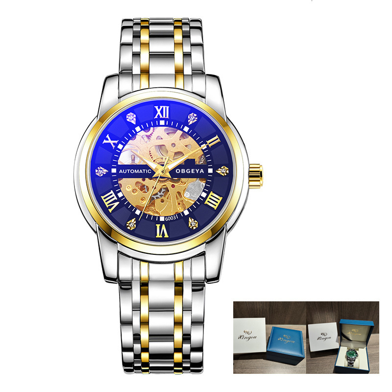 Men's Business Skeleton Automatic Mechanical Watch