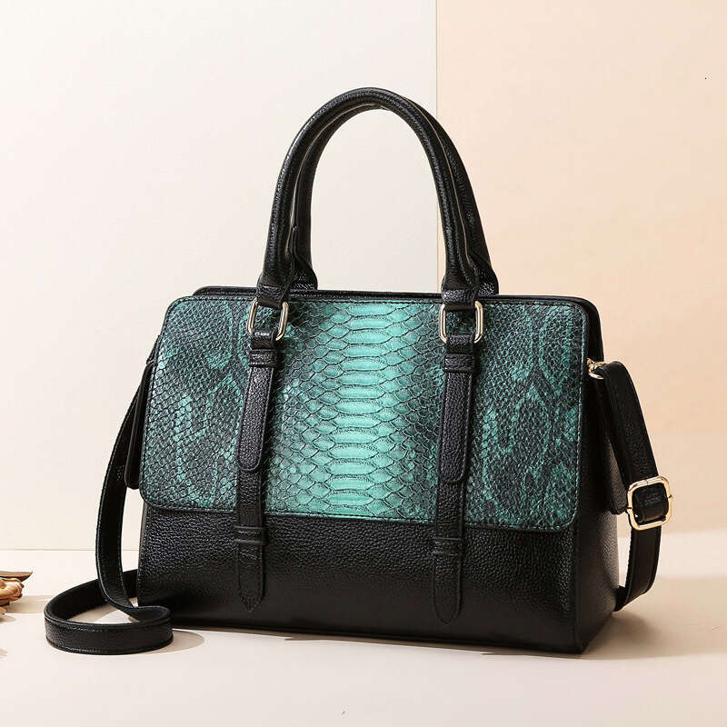 Women's Bags handbag Handbag, high-end snake pattern women's fashionable commuting middle-aged mother's large capacity tote bag, single