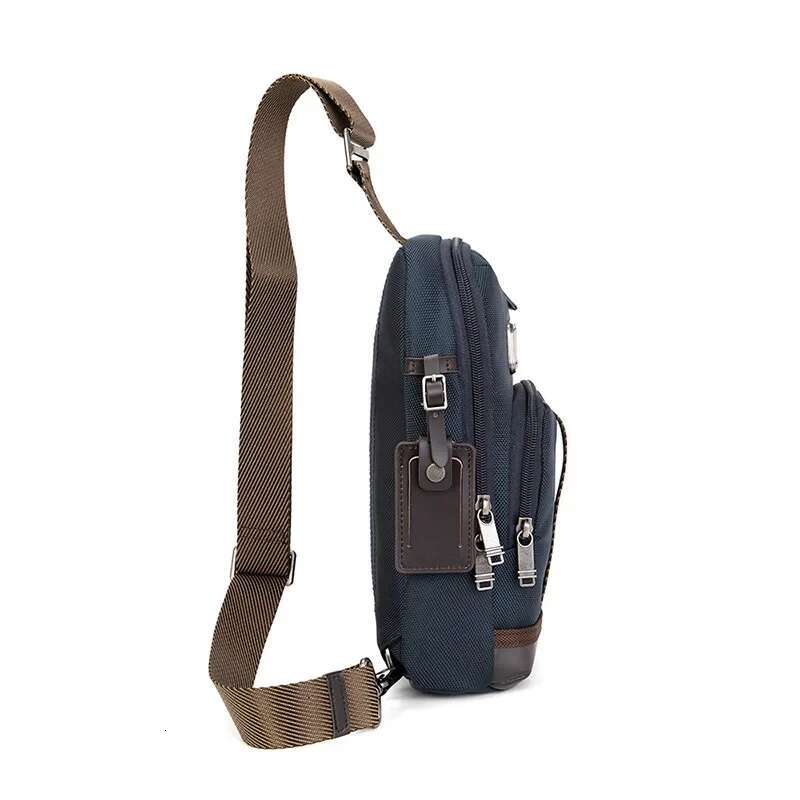 Casual Nylon Men's Simple Commuting Chest Lightweight Crossbody Small Bag For Travel Daily Use 2223402