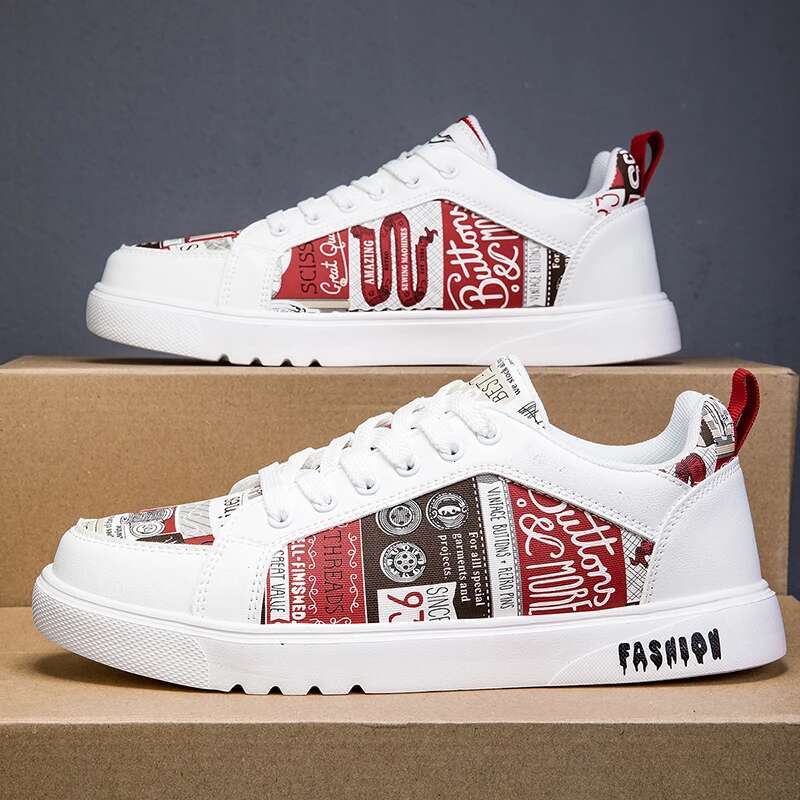 Running Flat Comfortable Leather Casual Outdoor Walking Tennis Shoes 2025 New Fashion Sneakers For Men