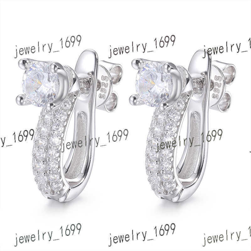 Stunning Fashion Design 925 Sterling Silver D Color Moissanite Detachable Hoop Earrings Convertible Stud Earring