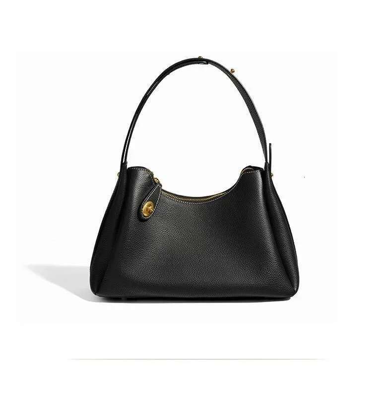 Head Layer Cowhide Armpit New Fashionable Single Shoulder Crossbody Bag, Niche High-End Genuine Leather Women's Bag