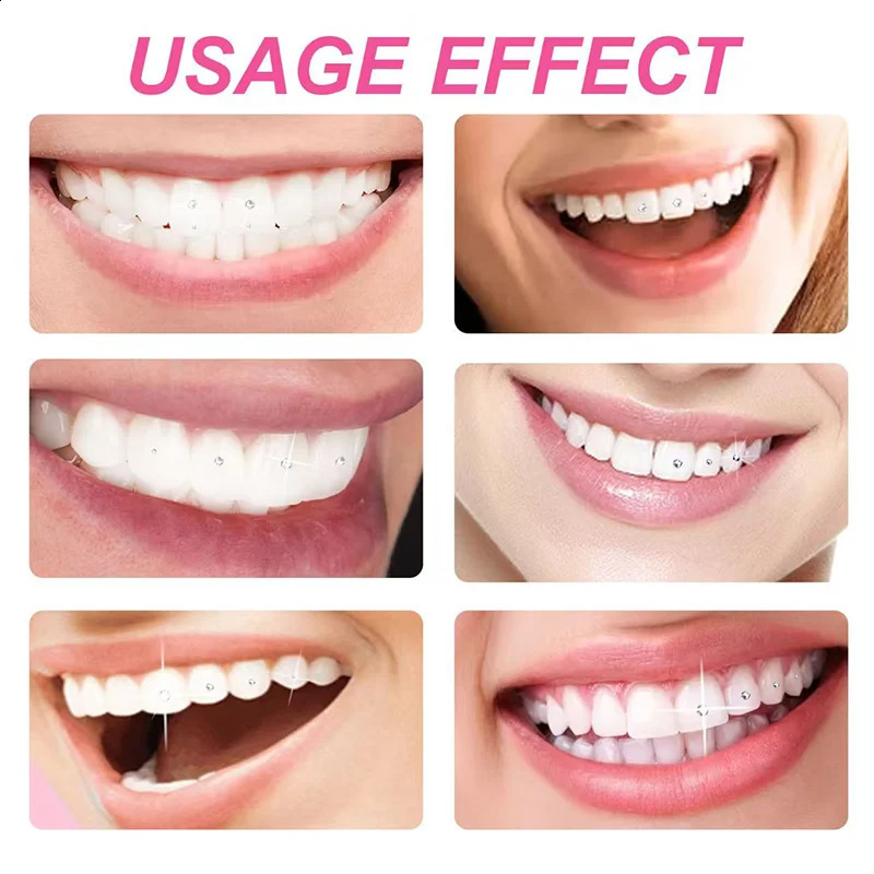 DIY Tooth Jewelry Kit Teeth Gems Kit with Glues Curing Light Firm Reliable Teeth Gemstone Crystal Tooth Ornaments Jewellery 250107