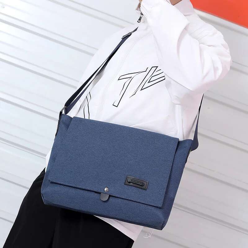 High Quality Boys Handbags Vintage Men's Shoulder Business Travel Crossbody Large Capacity Casual Messenge Bag