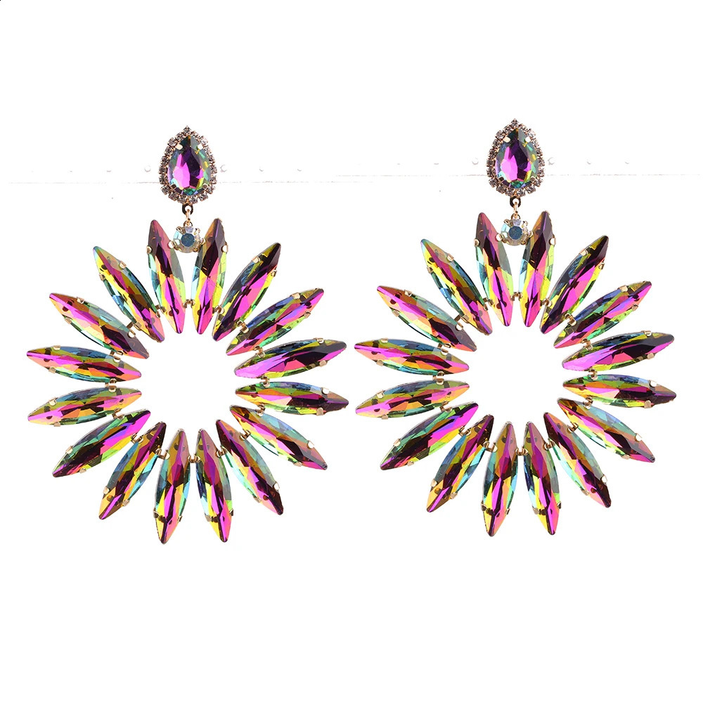 Womens wedding earrings large crystal earrings womens large pendant earrings womens rhinestone jewelry jewelry wholesale 250110