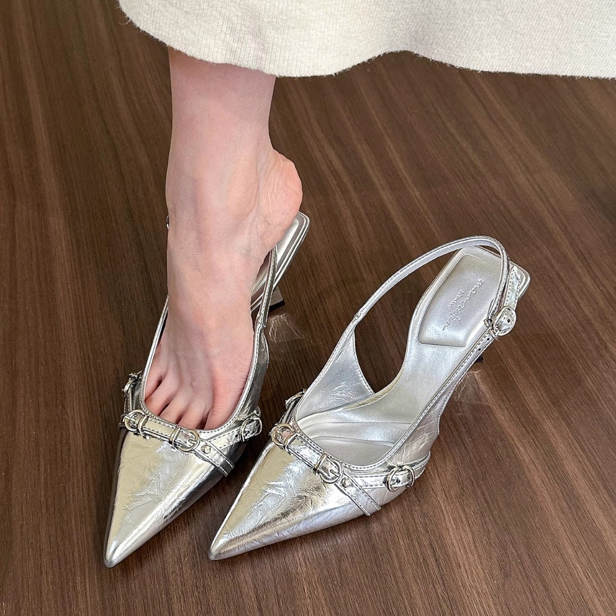 Free Shipping designer heels Dress Shoes Slippers for womans high heel sandals pointed toes buckle woman lasies outdoor shoes
