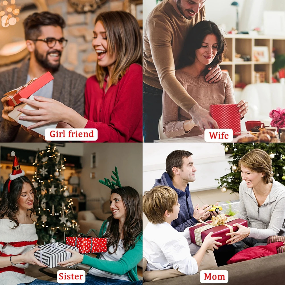 Anniversary Birthday Valentines Day Gifts Jewerlry Box Real Eternal Rose Flower With Necklace For Girlfriend Mom Wife Wedding 250107