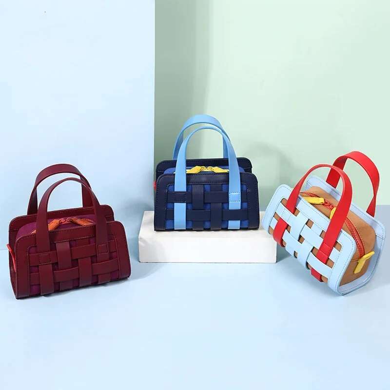 Crossbody Bags For Woman Fashion Splicing Woven Design New In Handbag Casual Versatile Ladies Shoulder Bag Bolso De Mujer