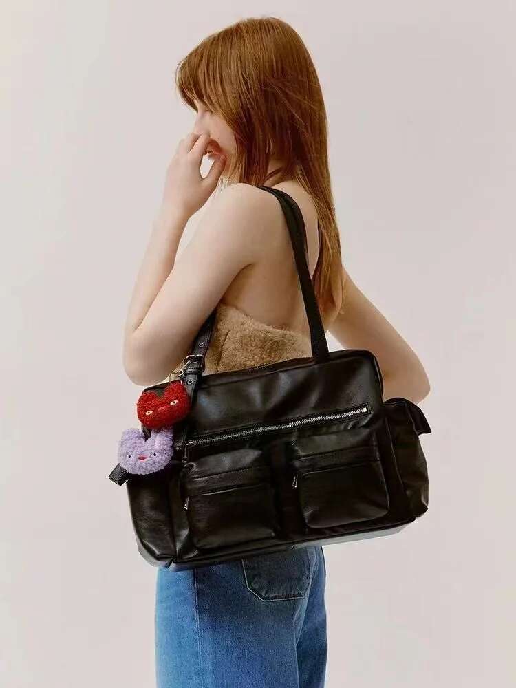 Samo Ondoh Korean Retro Fashion Autumn And Winter Melard Large Capacity Handbag Shoulder Bag Samoondoh Briefcase