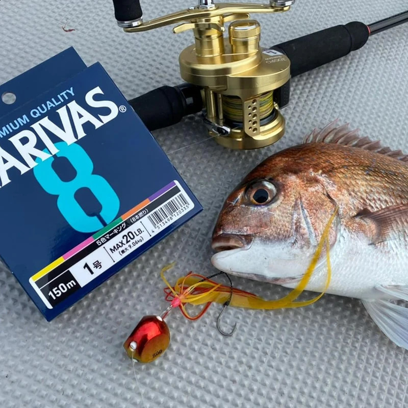 Original VARIVAS 8 - All purpose 8-braid Multifilament PE line Multi Color Edition Sea Fishing Carp Fly Wire line Tool 250107