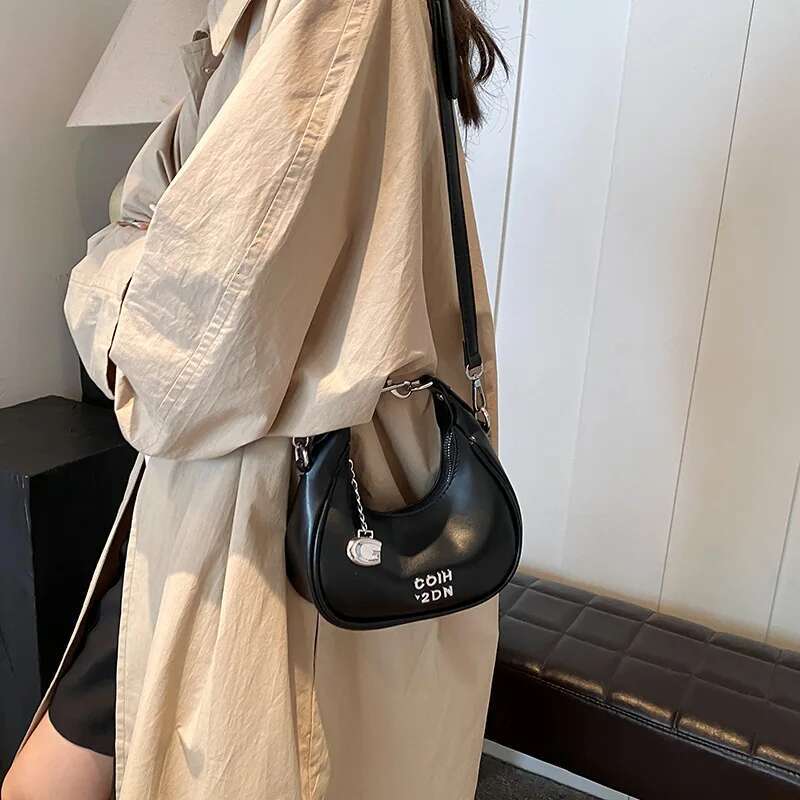 Sier Women New Fashion Casual Small High Sense Popular Shoulder Messenger Dumpg Bag