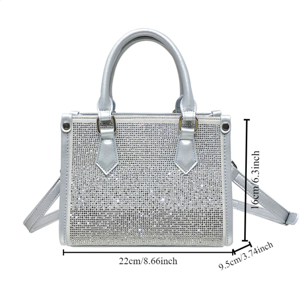 Small Niche High-end Banquet Bag Water Womens Large Capacity Diamond Studded Single Shoulder Handbag 250110