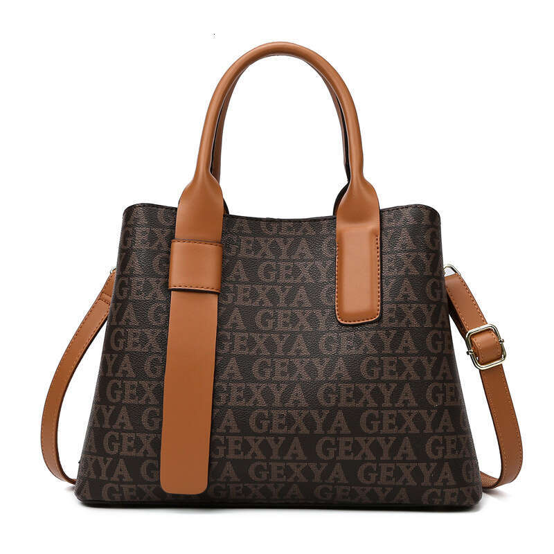 Women's Bags handbag New Light Luxury and High end Style Commuting Tote Soft Leather Printed Large Capacity Women's Bag