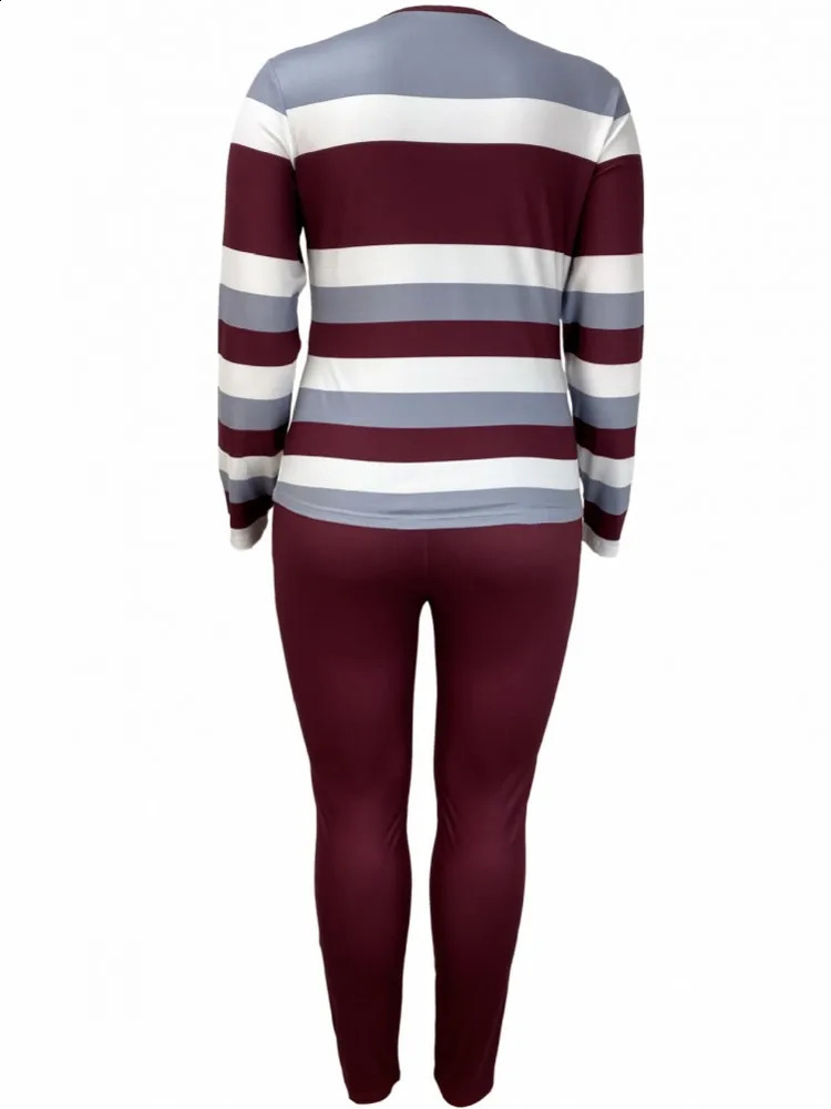 2 Piece Women Sets 2025 Arrival Plus Size Spring Autumn Matching Top And Pants Suits Outfits Oversized Clothing 250106