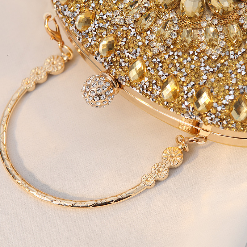 2025 New With Alloy Flower Diamond Embedding Dinner Bag Designer Handbag Celebrity Dress Banquet Handheld Bag For Women