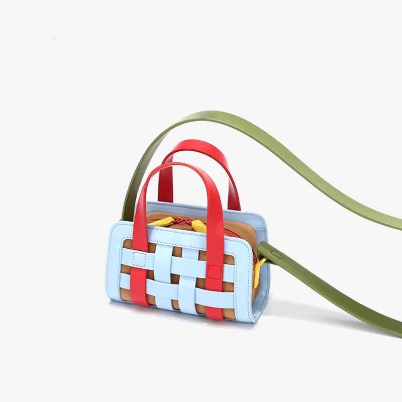 Crossbody Bags For Woman Fashion Splicing Woven Design New In Handbag Casual Versatile Ladies Shoulder Bag Bolso De Mujer