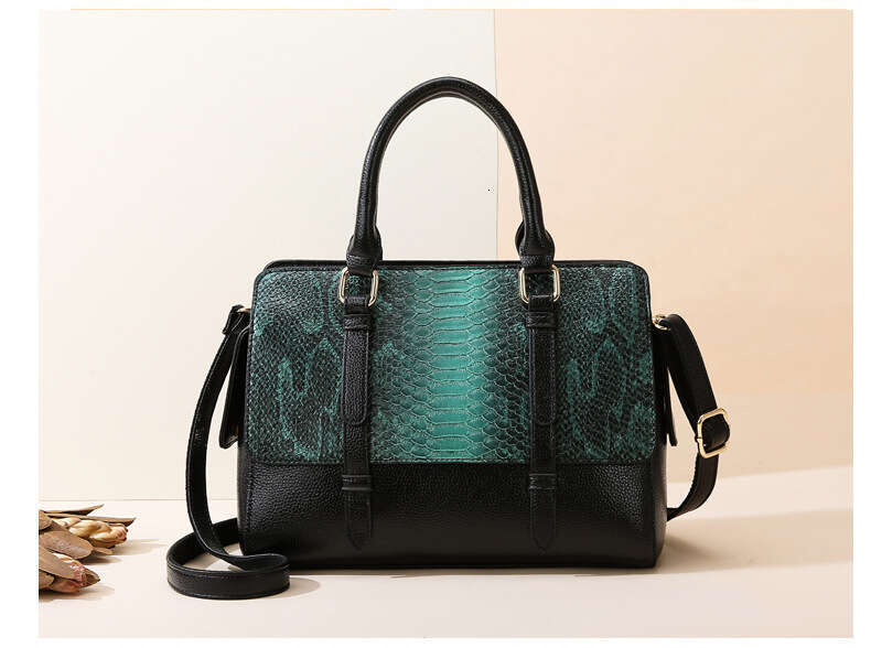 Women's Bags handbag Handbag, high-end snake pattern women's fashionable commuting middle-aged mother's large capacity tote bag, single