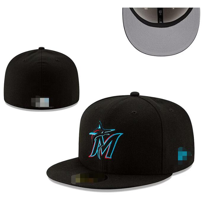 Marlins 2024 champions World Series Champs Baseball Team Full Closed Caps gorras bones Men Women Casual Outdoor Sport Flat Fitted Hats Chapeau Cap casquett a