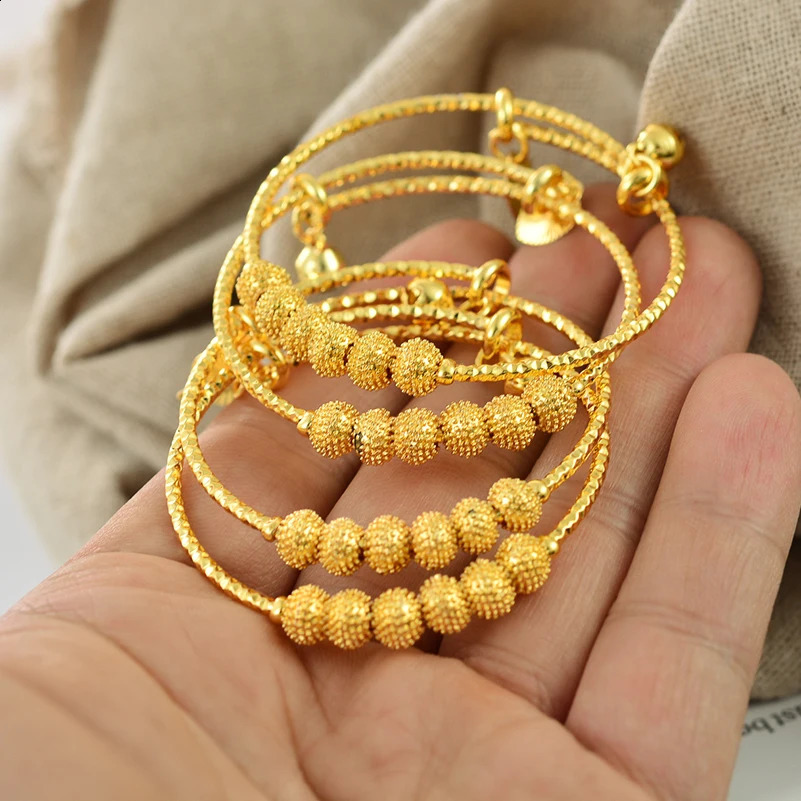 18k solid color bracelet suitable for ren Ethiopian bracelets birthday gifts Habesha party bracelets 250109