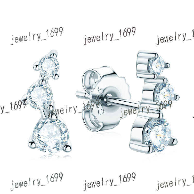 Luxury Moissanite Earrings Set 925 Sterling Silver Four Leaf Fashion Screw Back Studs VVS Diamond Men Women Jewelry With GRA