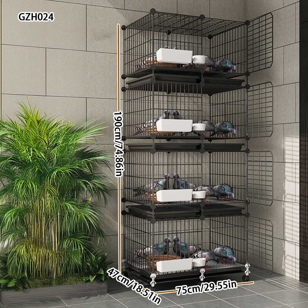 Household Extra-large Pigeon Nest Box Cage for Breeding Pairs - Innovative Duck Farming Pen