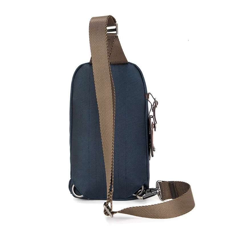 Casual Nylon Men's Simple Commuting Chest Lightweight Crossbody Small Bag For Travel Daily Use 2223402