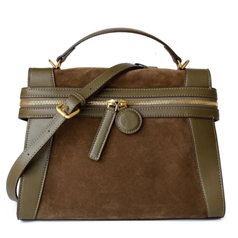 Autumn And Winter New High-End Frosted Suede Tote Texture One-Shoulder Cross-Body Female Messenger Bag