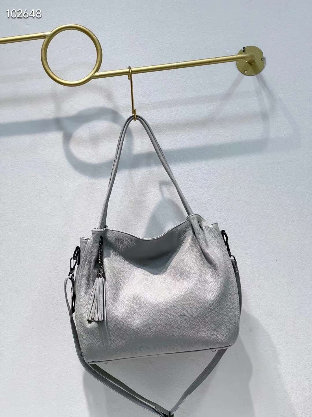 Genuine Women's Bag Tote Large Capacity Fashion Shoulder Crossbody Head Layer Cowhide Casual Soft Leather Handbag