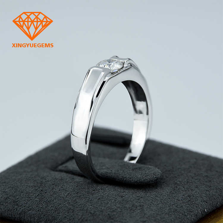 925 silver ring with moissanite diamond 0.5 ct VVS high quality moissanite rings for wedding