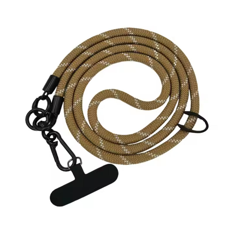 Factory Custom LOGO Crossbody Polyester Mobile Phone personalized Lanyards with Neck Clip Snap Hanging Cord Rope Strap featuring Embossing Printing