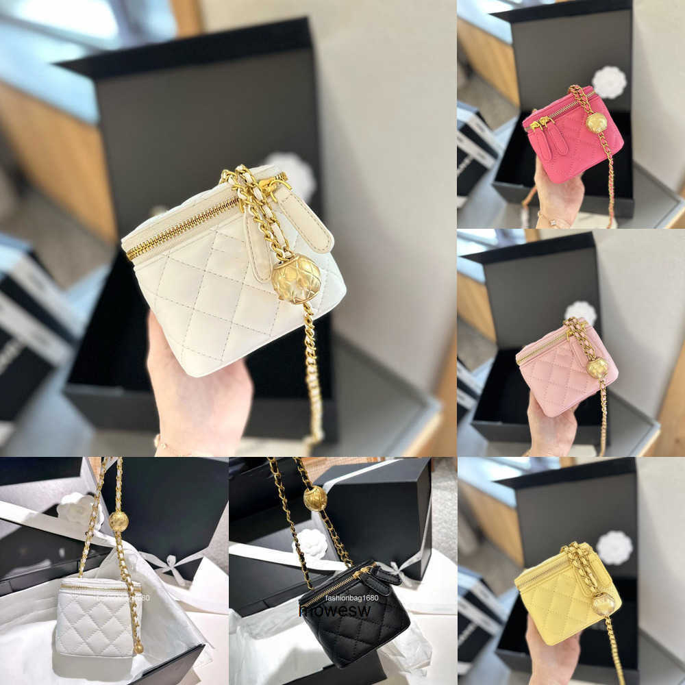 Shoulder Bags Designer bag CC Crossbody Golden Ball Mini Women Cosmetic Bag Adjustable Crossbody bag Chain Leather Quilted Luxury Coin Purse Shopping Makeup bags