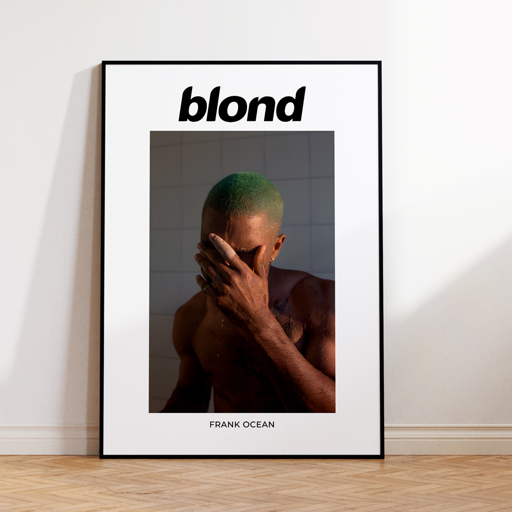 Modern Inspired Music Frank Ocean Album Chic Blonde Wall Art Aluminum Frame Prints Canvas Painting Poster Living Room Home Decor