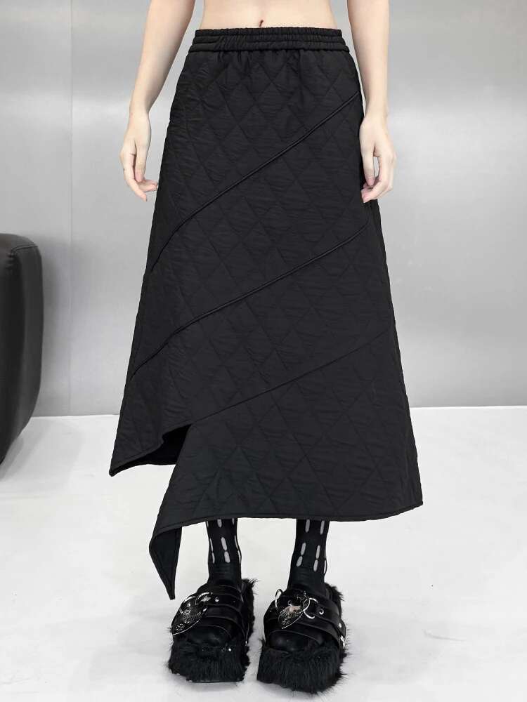 Cotton-Padded Sweatshirt Warm Skirt Two Pieces Suit New Hooded Long Sleeve Women Fashion Tide Spring Autumn 2025 1Dh9192