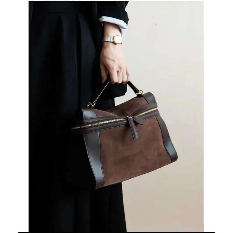 Autumn And Winter New High-End Frosted Suede Tote Texture One-Shoulder Cross-Body Female Messenger Bag