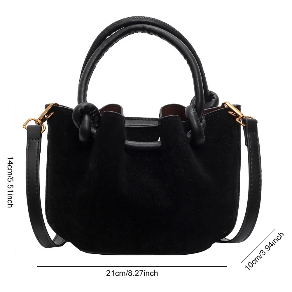 Women Retro Top Handle Bag PU Leather Crossbody Bags Shoulder Bag Lady Handbags Purses Fashion Versatile Bucket Bag Sling Bag 250106