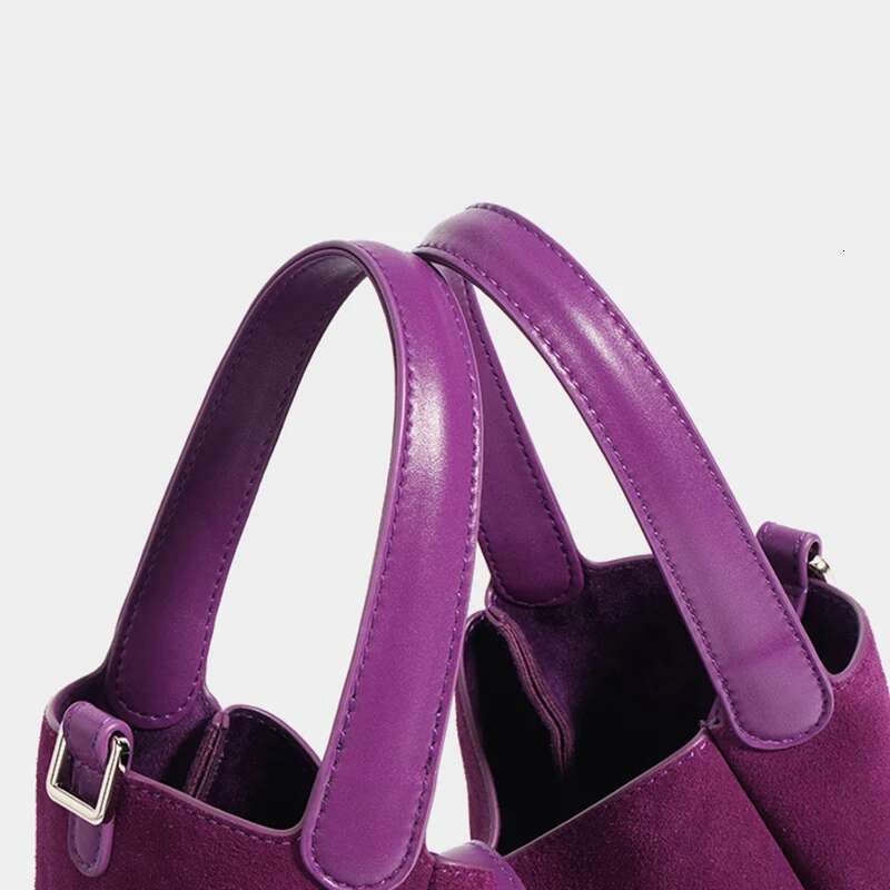 Classic Soft Frosted Cowhide Basket For Women New Matte Genuine Leather Hand Ladies Casual Elegant Tote Bag Party Bags