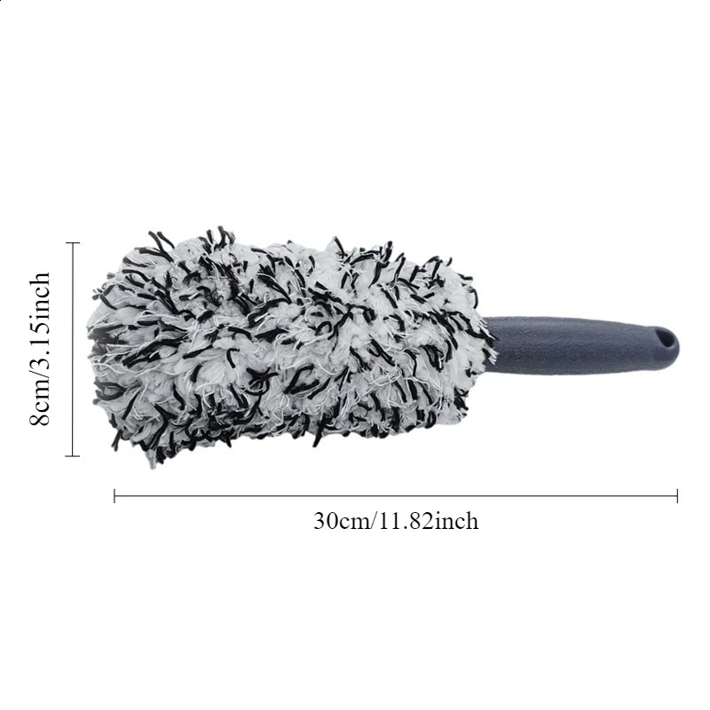 Car Wash Super Brush Plush Premium Wheels NonSlip Handle Easy To Cleaning Rims Spokes Wheel Barrel Accessories 250103