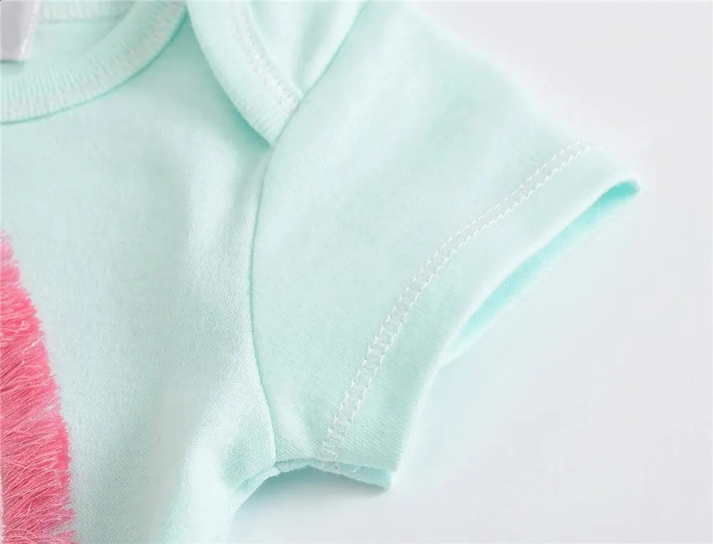 Baby girls clothing 3 pieces/batch cotton short sleeved girls tight fitting clothing 0-12 months born boys clothing toddlers 250110