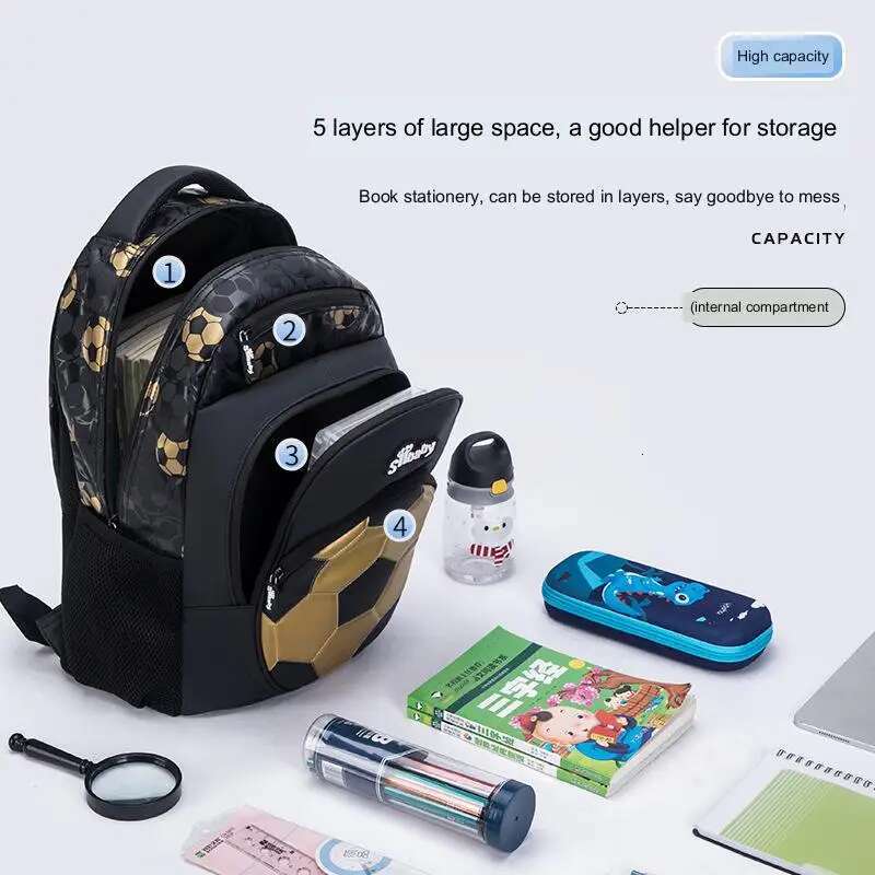 Football Children Schoolbag Anime Backpack Travel School Bags For Teenage Boy Mochila Escolar Infantil Menino