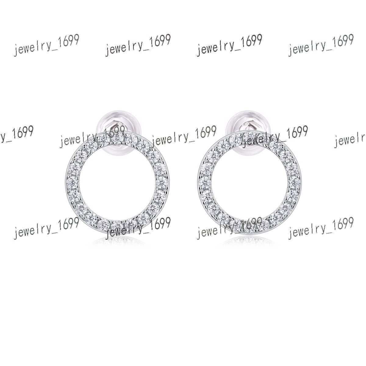 925 Silver VVS Moissanite Diamond Stud Earrings Wedding Jewelry Engagement Gift Earrings