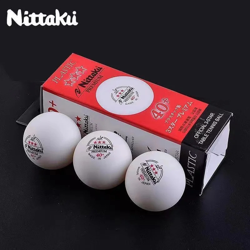 Nittaku ITTF approved 3-Star PREMIUM 40 Seamed Table Tennis Balls Premium Plastic Ball250109