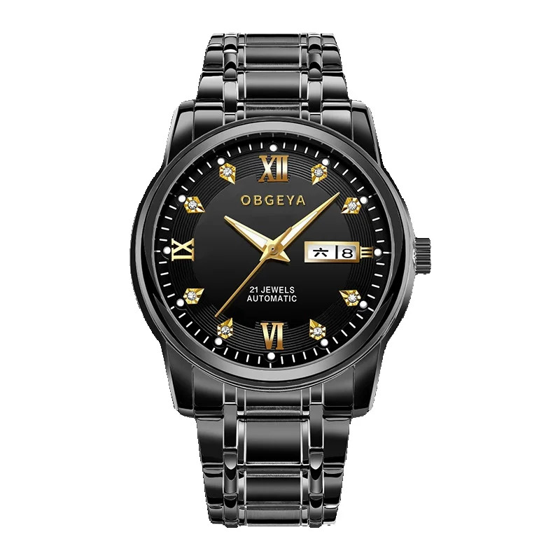 Stylish Men's Waterproof Watch with Automatic Mechanical Movement