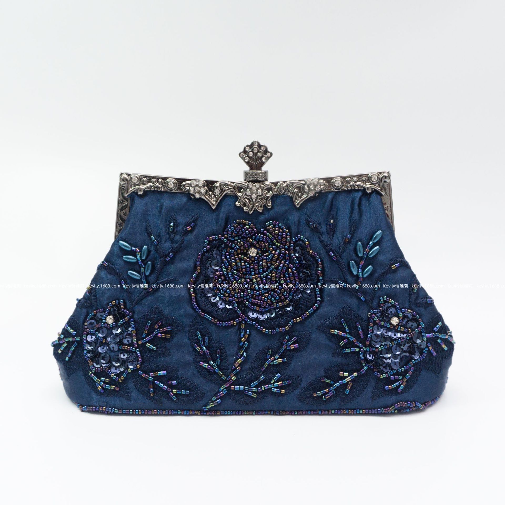 Kaveri Pearl Embroidery Handmade Designer Handbag Qipao Women's Evening Embroidered Handheld Bag