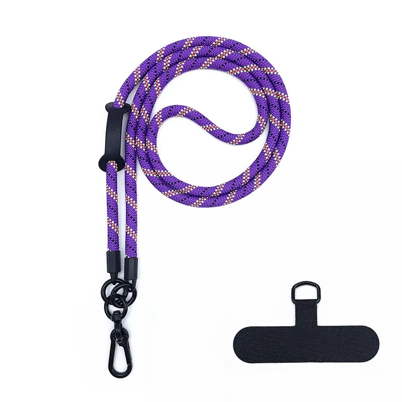 Factory Custom Roust High Quality Customized Color Phone Lanyards Stylish Unique Metal Hooks Roust High-Assistance Badge Holder Accessories