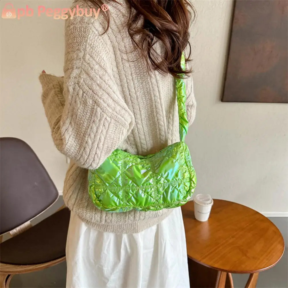 Women Padded Shoulder Bag Fashion Cloud Pleatd Versatile Quilted Crossbody Girl Stylish Purse 250107