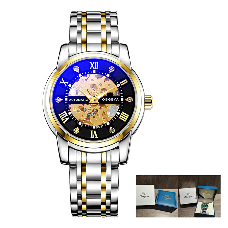 Men's Business Skeleton Automatic Mechanical Watch